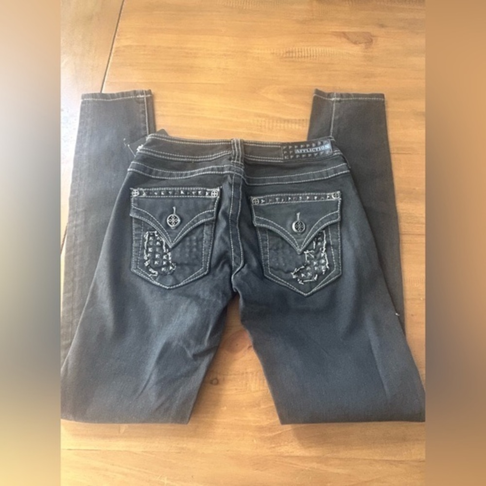 NWT Affliction Raquel Studded Cutout Women's Jeans